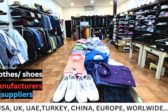 find clothes and shoes manufacture supplier in worldwide