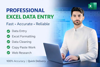 do microsoft excel data entry, google sheets, data cleaning