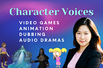 voice your animation or video game character