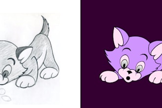 do a design simply beautiful in vector tracing logo re design