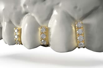 grillz design, dental modelling, diamond braces
