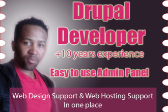 develop a custom high quality website with drupal