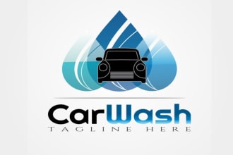 do automotive and car wash logo design