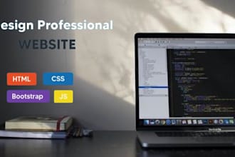 design responsive website with html CSS and bootstrap