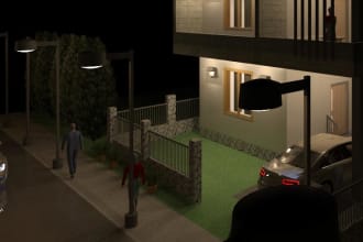 draw your architectural, 2d floor, house plans in autocad and revit