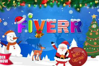 create christmas logo makeover, christmas card and post