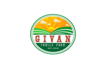 create an appealing logo for a farm