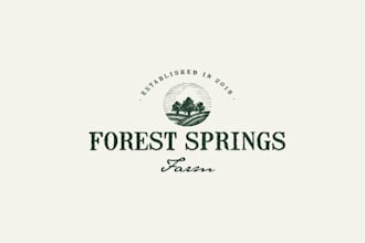 design a classic  non generic logo for forest springs farm
