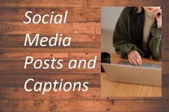 be your copywriter for social media posts and captions