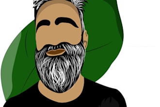 draw a minimalistic vector portrait for you