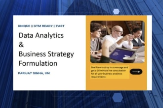 do business data analytics and create business strategy