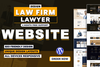 build top notch website for lawyer, attorney and law firm