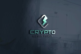 design crypto coin, token, nft, cryptocurrency, technology, gaming, esports logo