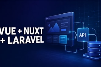 develop your vue nuxt frontend with a laravel API backend