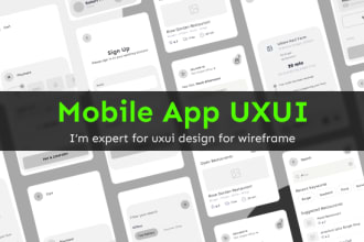 design UX wireframe for your mobile app or web