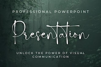 create a professional and creative powerpoint presentation design