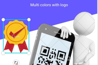 create professional qr code design with logo