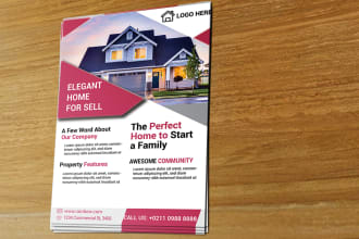 design real estate flyer in 12 hours