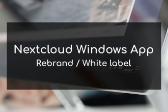 rebrand or white label nextcloud windows desktop app