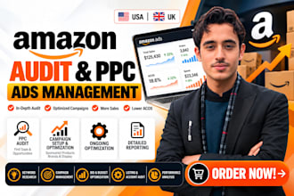 be your amazon PPC expert and manage amazon ads campaigns, amazon ppc campaigns