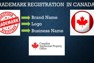 do trademark filing for registration in canada