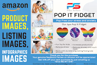 design attractive amazon product images, listing images