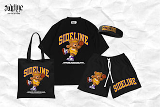 make streetwear illustration logo design for tshirt clothing
