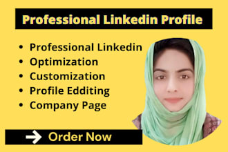 create and fully optimize a professional linkedin profile
