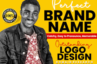 create perfect business name, brand name, slogan with logo design in any niche
