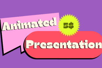create an animated PPT for students