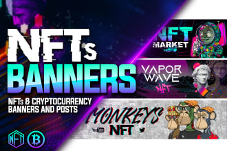 design awesome nft banners art
