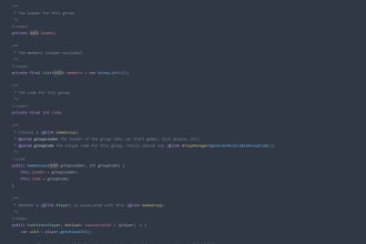 program a high quality minecraft plugin for spigot or purpur