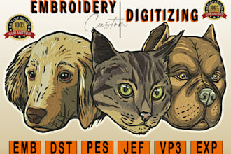 digitize good embroidery logo caps,hats,shirts, in 1 hour