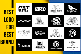 do professional logo design service unique modern and memorable