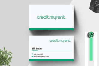 unique clean business card and brand identity
