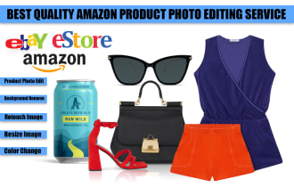 do amazon product photo editing, retouch, background remove