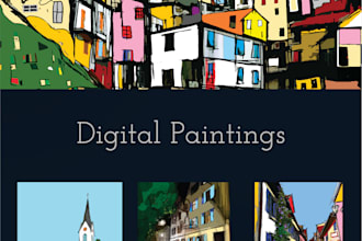do digital paintings and whimsical paintings