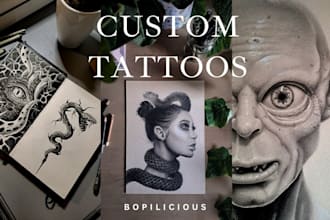 draw you a custom tattoo design