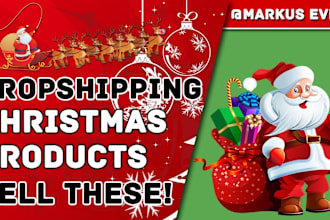 build profitable online shopify christmas store drop shipping website store