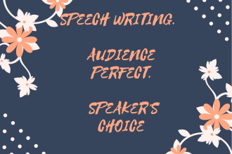 write your evocative persuasive speech