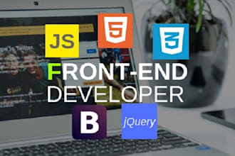 be web ui designer using HTML ,CSS, bootstrap and javascript