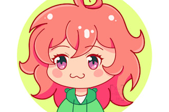draw chibi icon or profile picture