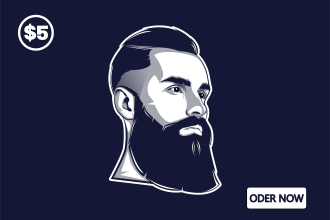 design minimalist cartoon vector face avatar for your any photo within 24 hours