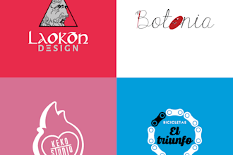 logo design with a small brand manual