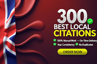 do 300 UK local citations and business directories for SEO