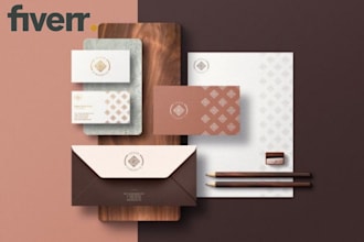design brand logo with color palette