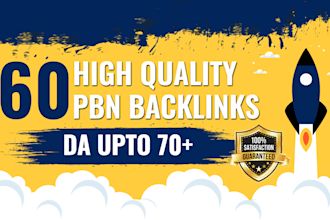 do 60 quality da50 homepage backlinks