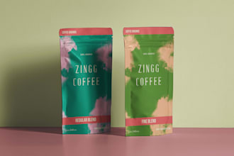 design pouch packaging and labels