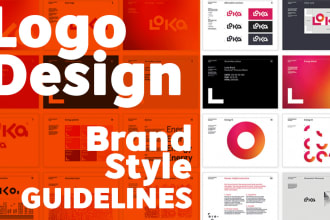 design brand style guide and modern logo