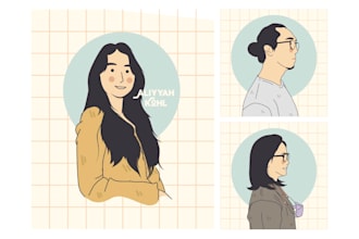 draw minimalist portrait design